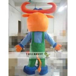 Animal Cartoon Plush Bull Mascot Costume