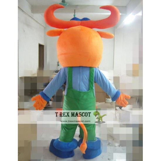 Animal Cartoon Plush Bull Mascot Costume