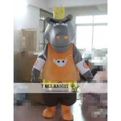 Animal Cosplay Cartoon Hippo Mascot Costume