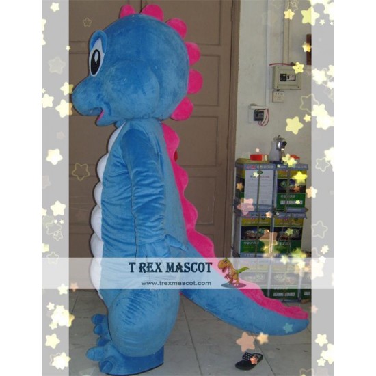 Animal Cartoon Blue Dragon Mascot Costume