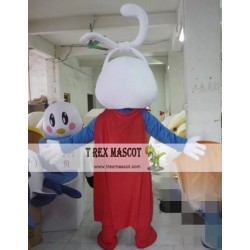 Cartoon Superman Rabbit Mascot Costume
