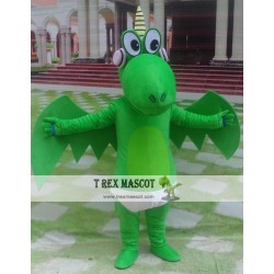 Animal Plush Cartoon Green Pterosaur Mascot Costume
