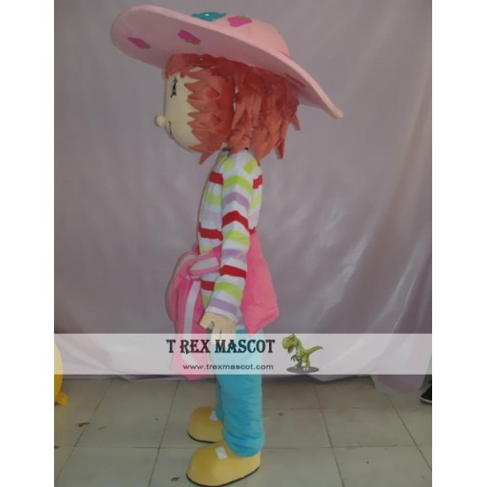 Cartoon Fruit Cosplay Strawberry Girl Mascot Costume Cartoon Fruit Cosplay Strawberry Girl Mascot Costume