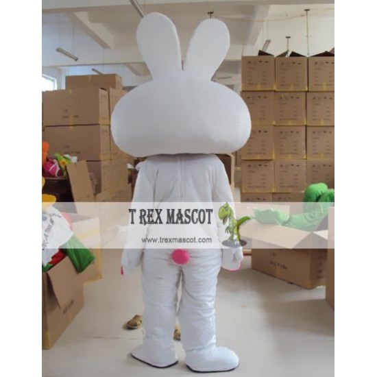 Cartoon White Rabbit Mascot Costume