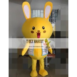 Animal Cartoon Cosplay Horse Yellow Rabbit Mascot Costume