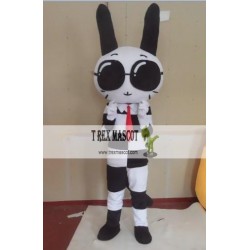 Cartoon Cosplay Black And White Rabbit Mascot Costume