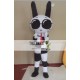 Cartoon Cosplay Black And White Rabbit Mascot Costume