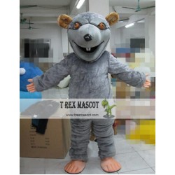 Cartoon Animal Long-Haired Gray Mouse Mascot Costume