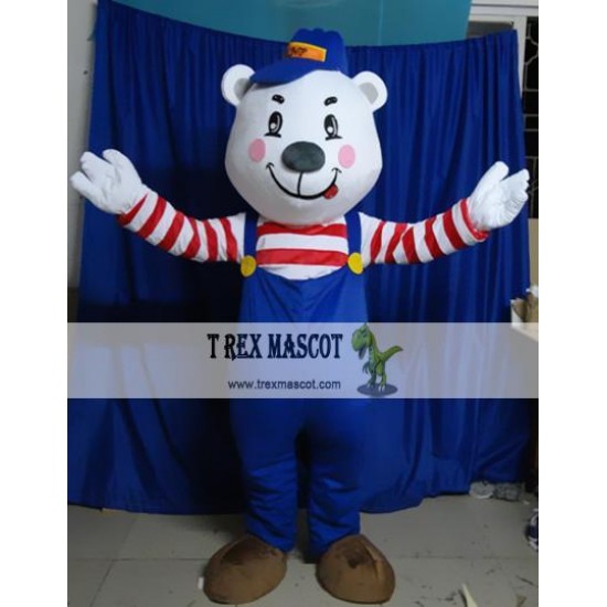 Plush Cartoon White Bear Mascot Costume Plush Cartoon White Bear Mascot Costume
