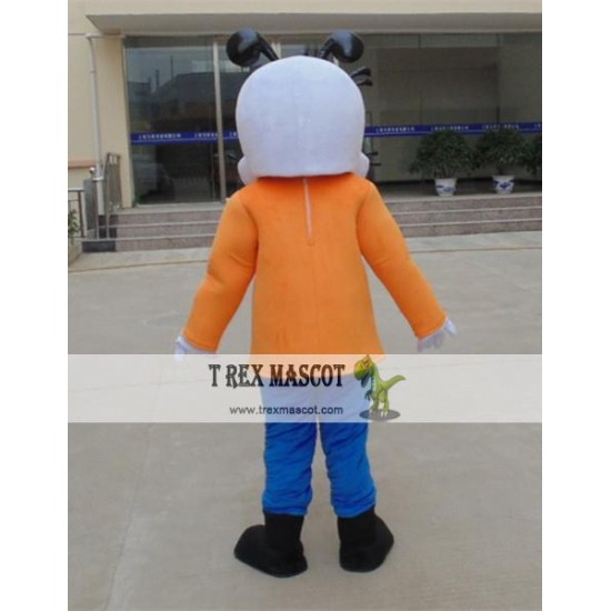 Animal Cosplay Cartoon Animal Orange Little Dog Plush Mascot Costume