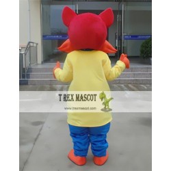 Animal Cartoon Yellow Cat Mascot Costume