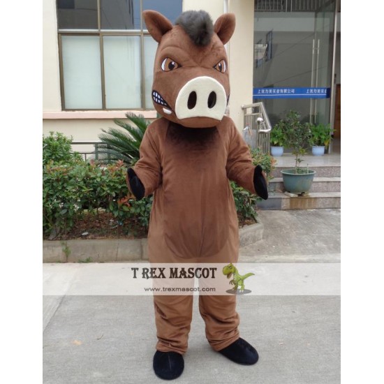 Cartoon Animal Ferocious Wild Boar Mascot Costume Cartoon Animal Ferocious Wild Boar Mascot Costume