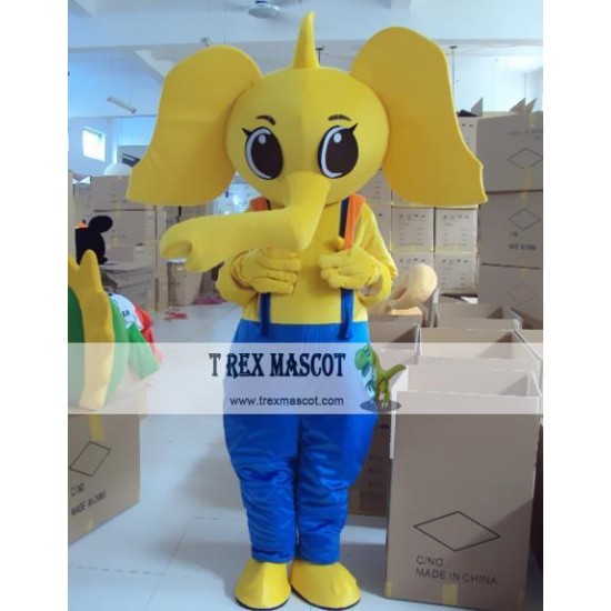 Animal Cartoon Little Elephant Mascot Costume