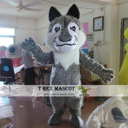 Grey Wolf Mascot Costume For Adullt & Kids