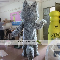 Grey Wolf Mascot Costume For Adullt & Kids