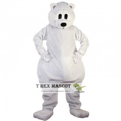 White Bear Mascot Costume for Adult