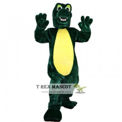 Green Crocodile Mascot Costume for Adult