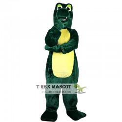 Green Crocodile Mascot Costume for Adult