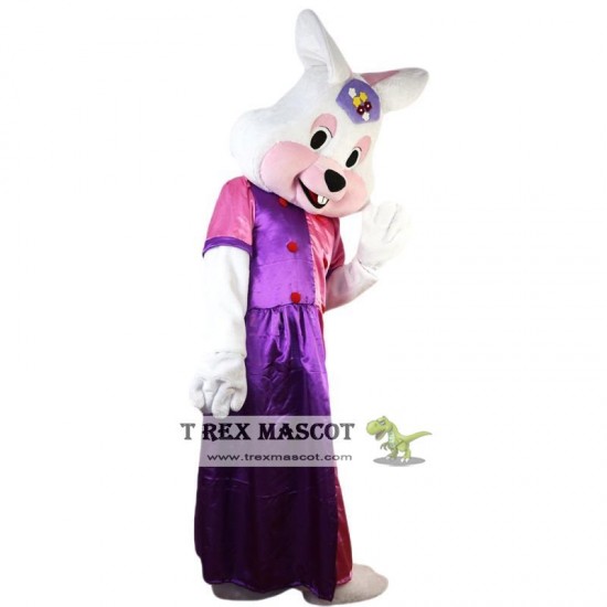 White Rabbit Mascot Costume for Adult