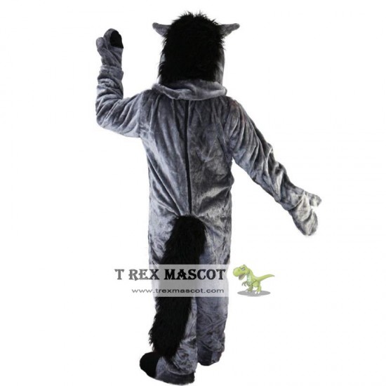 Dark Grey Horse Mascot Costume for Adult Dark Grey Horse Mascot Costume for Adult
