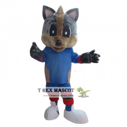 Grey Fox Mascot Costume for Adult