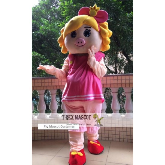 Pig Women Mascot Costume Pig Women Mascot Costume