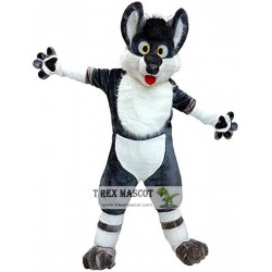 Grey Dog Husky Dog Mascot Costume