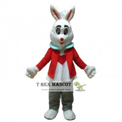 Rabbit Red Cartoon Mascot Costume