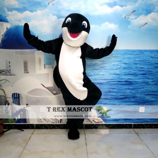 Blue Gray Dolphin Cartoon Mascot Costume Blue Gray Dolphin Cartoon Mascot Costume