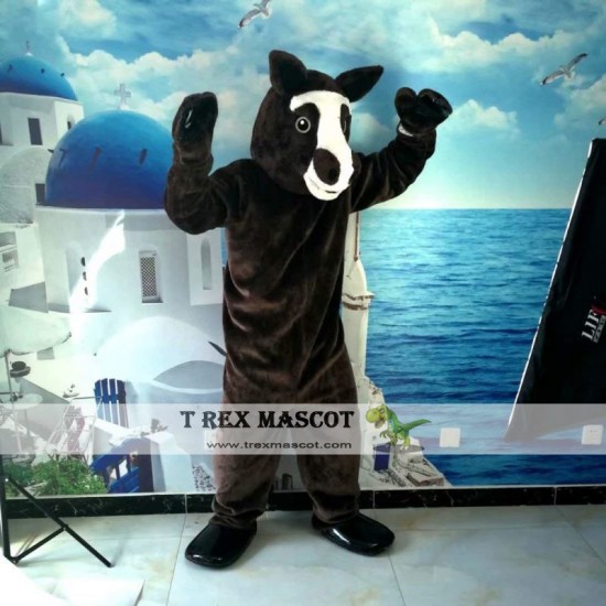 Brown Horse Mascot Costume Brown Horse Mascot Costume