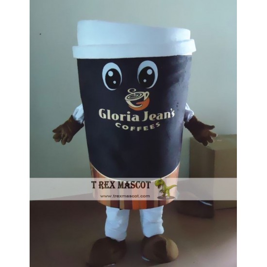 Coffee Cup Mascot Costume Coffee Cup Mascot Costume