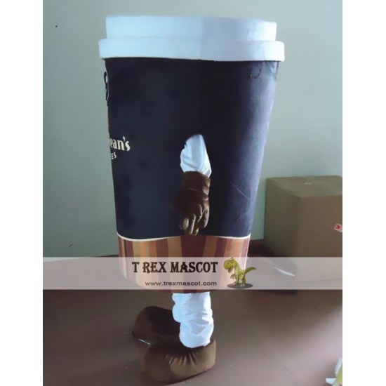 Coffee Cup Mascot Costume Coffee Cup Mascot Costume