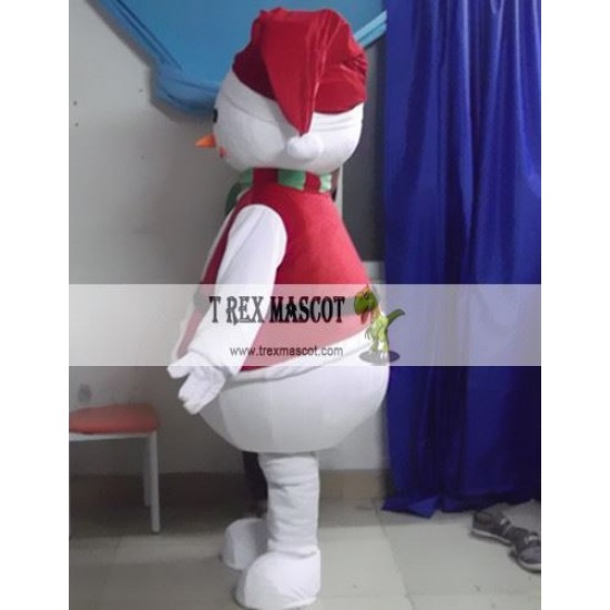 Christmas Snowman Mascot Costume Christmas Snowman Mascot Costume