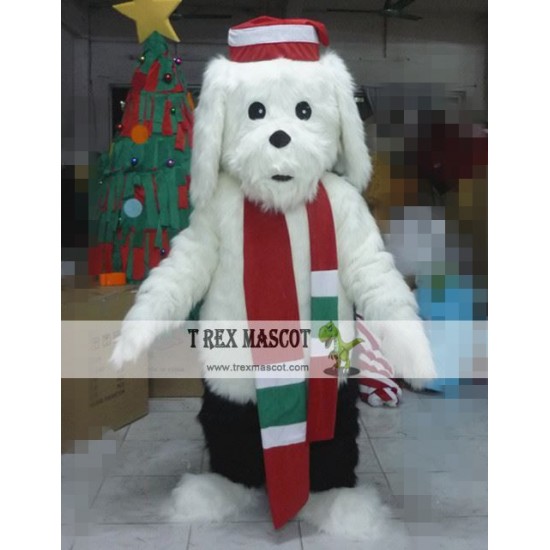 Christmas Dog Mascot Costume Christmas Dog Mascot Costume
