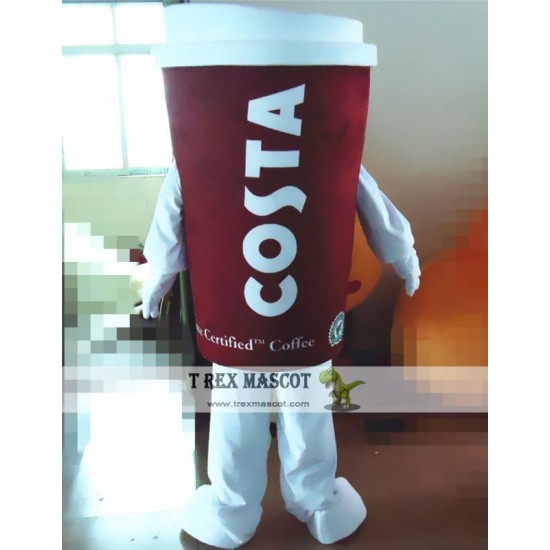 Coffee Cup Drink Cup Mascot Costume Coffee Cup Drink Cup Mascot Costume