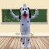 White Dog Mascot Costume