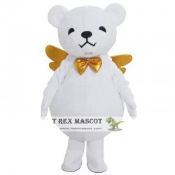 White Bear Wedding Mascot Costume