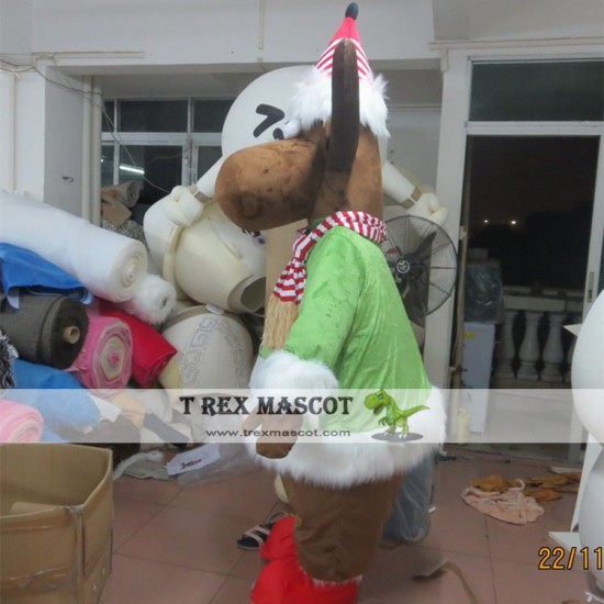 Christmas Deer Mascot Costume Christmas Deer Mascot Costume