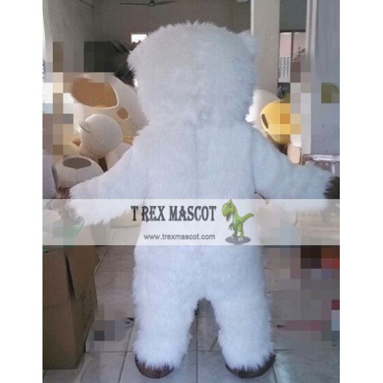 White Orangutan Mascot Costume