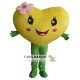 Yellow Love Heart Mascot Costume for Adult Yellow Love Heart Mascot Costume for Adult