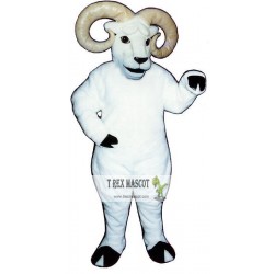 White Ram Mascot Costume