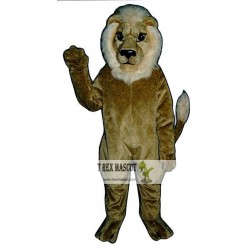 Blonde Lion Mascot Costume
