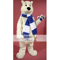 Breezy Polar Bear Mascot Costume