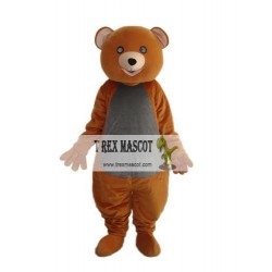 Brown Teddy Bear Mascot Adult Costume