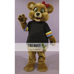 Female Brown Bear Mascot Costume