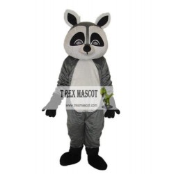 Flat Face Small Raccoon Mascot Adult Costume