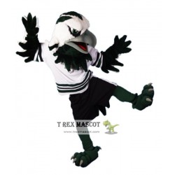 Green & White Eagle Mascot Costume