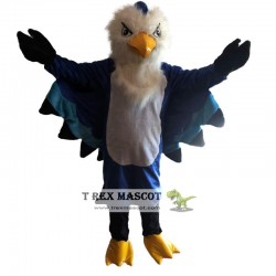 Plush Blue Eagle Mascot Costume