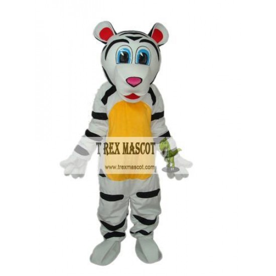 Colorful Tiger Mascot Adult Costume