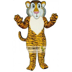 Shy Tiger Mascot Costume